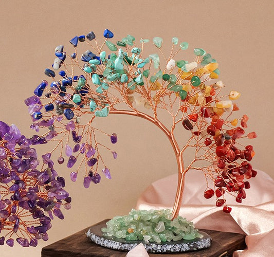Colorful Phoenix - Tail Crystal Tree