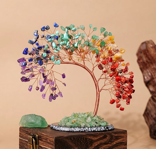 Colorful Phoenix - Tail Crystal Tree